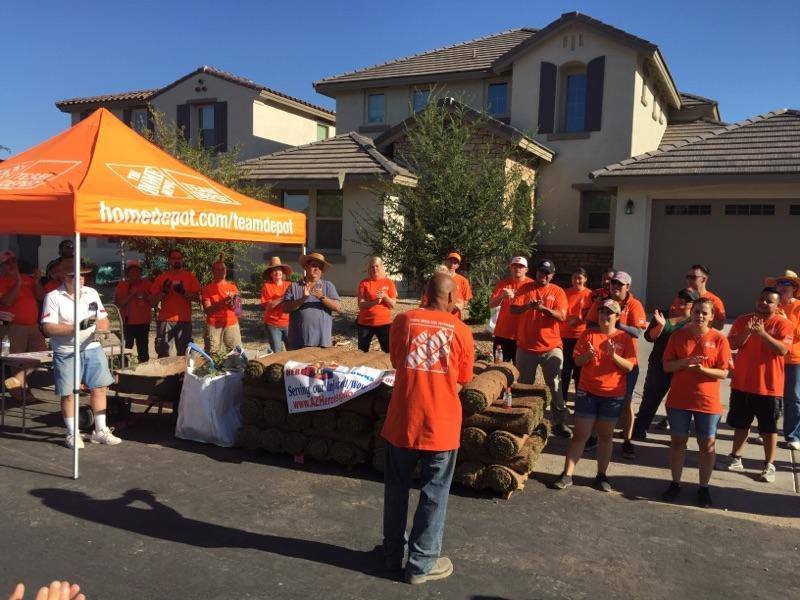 Team Depot project for a wounded Veteran. Dream backyard!